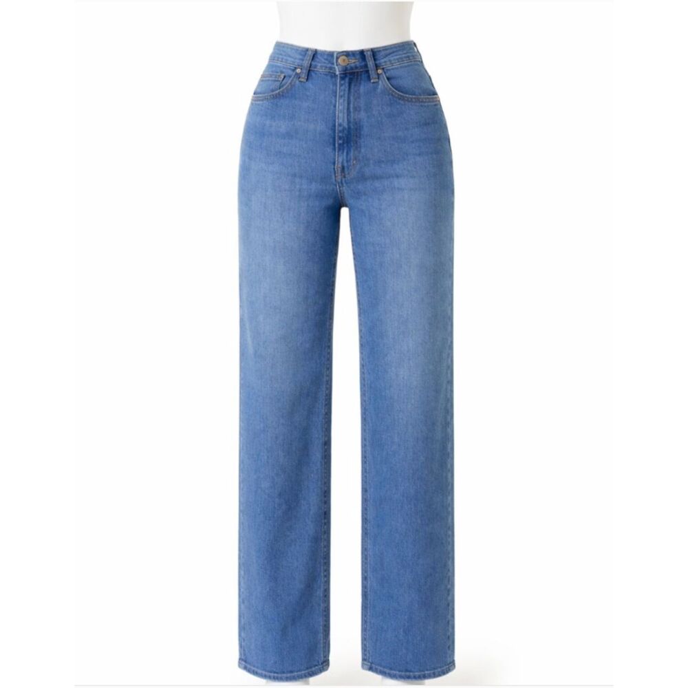 Seven7 High Rise Loose Straight Leg Jeans Size 10 NWT | Sustainable Denim